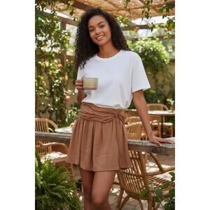 Brown flowy aerie skirt size large